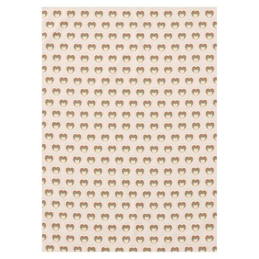 Retro Bloom Tablecloth Brown Green Cozy Accent Tischdecke (Vorderseite)