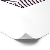 Retro Bloom Vibes Poster (Ecke)