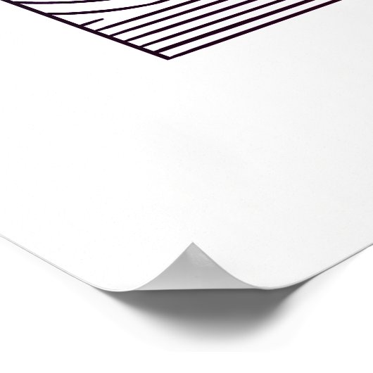 Retro Bloom Vibes Poster (Ecke)