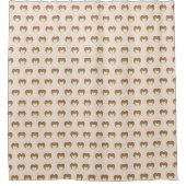 Retro Bloom Vorhang Braun Grün Cozy Accent (Vorderseite)