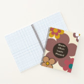 Retro "Bloom where you re Planted" SpiralNotebook Notizblock (Innenseite)
