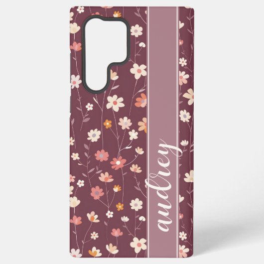 Retro Blooms Samsung Galaxy Hülle (Rückseite)