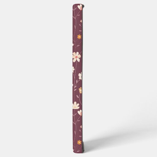 Retro Blooms Samsung Galaxy Hülle (Linke Seite)