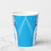 Retro Blue 70s Disco Dancing Queen Bridal Shower Pappbecher (Links)