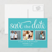 RETRO BLUE | Ankündigung Datum freihalten (Vorne/Hinten)