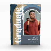 Retro Blue Arch Foto 2025 Abschluss (Vorderseite)