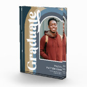 Retro Blue Arch Foto 2025 Abschluss (Rechts)