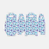 Retro Blue Boomerangs Geschenkschachtel (Ungefaltet)