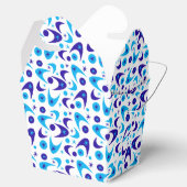 Retro Blue Boomerangs Geschenkschachtel (Geöffnet)