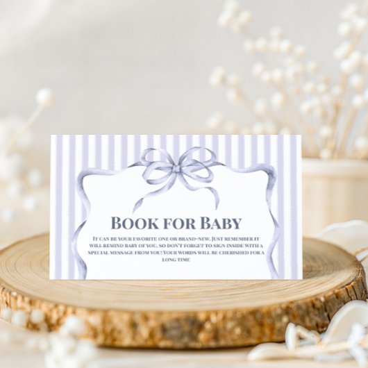 Retro Blue Bow Cafe Bebe Boy Coffee Baby Shower Begleitkarte