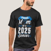 Retro Blue Class of 2025 Senior Abschluss Funny S T-Shirt (Vorderseite)