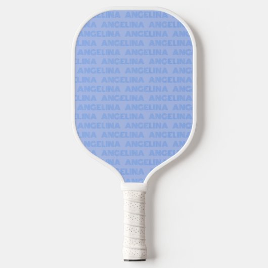 Retro Blue Custom Name Pickleball Paddle 70s (Vorderseite)