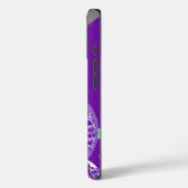 Retro Blue Cyan Kaleidoskop Art Print Case-Mate iPhone Hülle (Rückseite / Links)