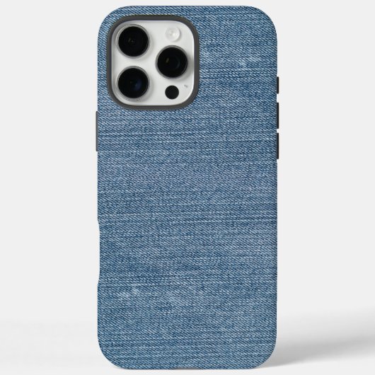 Retro Blue Denim Jeans Texture Case-Mate iPhone Hülle (Rückseite)