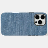 Retro Blue Denim Jeans Texture Case-Mate iPhone Hülle (Rückseite (Horizontal))