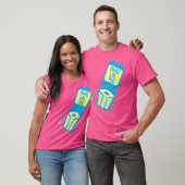 Retro Blue Dreh Phone T - Shirt (Unisex)