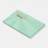 Retro Blue Flash Farbe heilige jolle Weihnachtstex Post-it Klebezettel (angewinkelt)