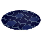 Retro Blue Geometric Schneidebrett (Ecke)