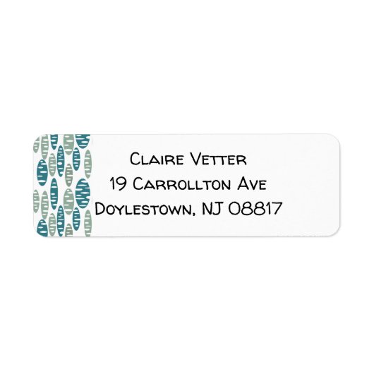 Retro Blue Holey Ovals (Vorne)