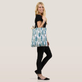 Retro Blue Holey Ovals Tasche (Am Model)