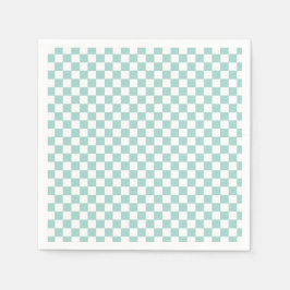 Retro Blue Karo Skateboard zwei krasse 2. Geburtst Serviette