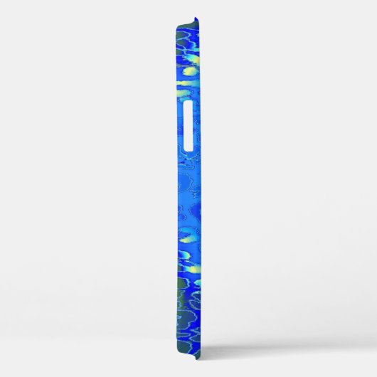 Retro Blue Leopard Print Skin Case-Mate iPhone Hülle (Rückseite / Rechts)