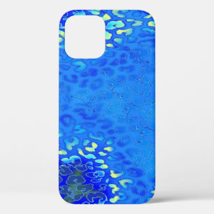 Retro Blue Leopard Print Skin Case-Mate iPhone Hülle