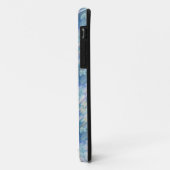 Retro Blue Lila Raindrop Muster Case-Mate iPhone Hülle (Hinten/Links)