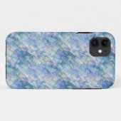 Retro Blue Lila Raindrop Muster Case-Mate iPhone Hülle (Rückseite (Horizontal))