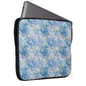 Retro Blue Lila Raindrop Muster Laptopschutzhülle (Vorne Rechts)