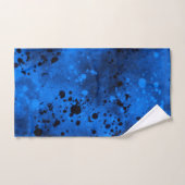 Retro Blue Paint Spritzer Badhandtuch Set (Handtuch)