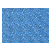 Retro Blue Paisley Bandana Muster Tischdecke (Vorderseite (Horizontal))
