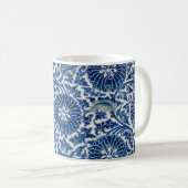 Retro Blue Poppy Ming Dynastie China Kaffeetasse (VorderseiteRechts)