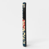 Retro Blue Red Leopard Print Skin Case-Mate iPhone Hülle (Hinten/Links)