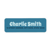 Retro blue return address (Vorne)