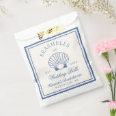 Retro Blue Seashells & Wedding Bells Bachelorette Geschenktütchen (Versiegelt)