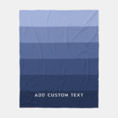 Retro Blue Stripes mit einfachem seriellen Sans-Na Fleecedecke (Vorderseite)