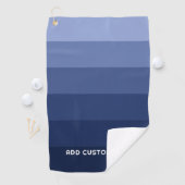 Retro Blue Stripes mit einfachem seriellen Sans-Na Golfhandtuch (Insitu)