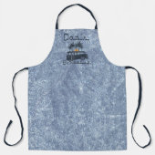 Retro Blue Surf Van Vaters Barbecue Schürze (Vorderseite)
