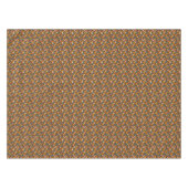 Retro Blue Yellow Brown Java Coffee Boans Muster Tischdecke (Vorderseite (Horizontal))
