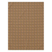 Retro Blue Yellow Brown Java Coffee Boans Muster Tischdecke (Vorderseite)