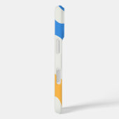 Retro Blue Yellow Green Bio Name Case-Mate iPhone Hülle (Rückseite / Rechts)