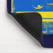 Retro Blue & Yellow Kassettenband Mousepad (Ecke)