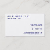 Retro BLUEBERRIES Visitenkarte (Rückseite)