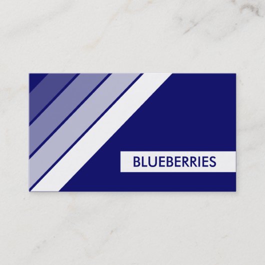 Retro BLUEBERRIES Visitenkarte (Vorderseite)