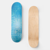 Retro Blueprint Skateboard Kunst (Vorderseite)