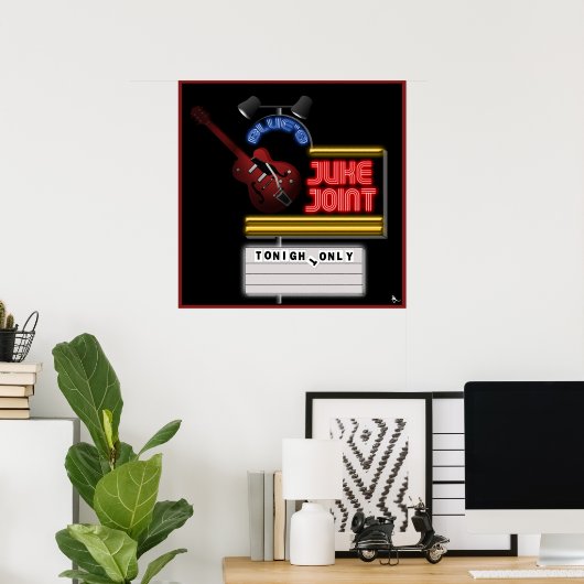 Retro Blues Juke Joint Poster (Heimbüro)