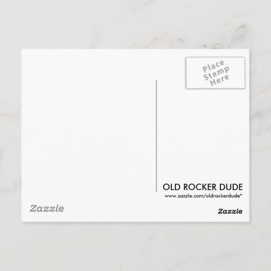 Retro Blues Juke Joint Postkarte (Rückseite)