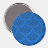 Retro Blühe Endeavor Blue Magnet (Vorderseite/Rückseite)