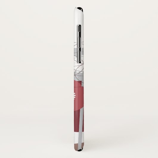 Retro blüht Mod-Blumen-niedliche Kunst Browns Case-Mate iPhone Hülle (Hinten/Links)